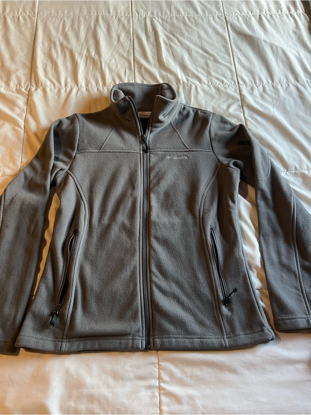 Columbia Women’s Grey Full-Zip Teddy Fleece Jacket